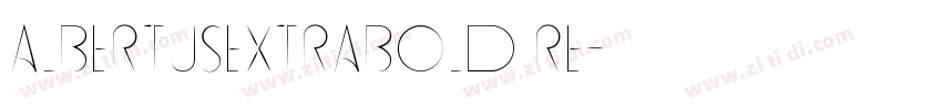 albertusextrabold re字体转换